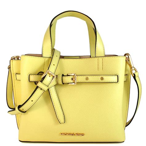 michael kors buttercup|Michael Kors Emilia Small Satchel Crossbody Buttercup Yellow .